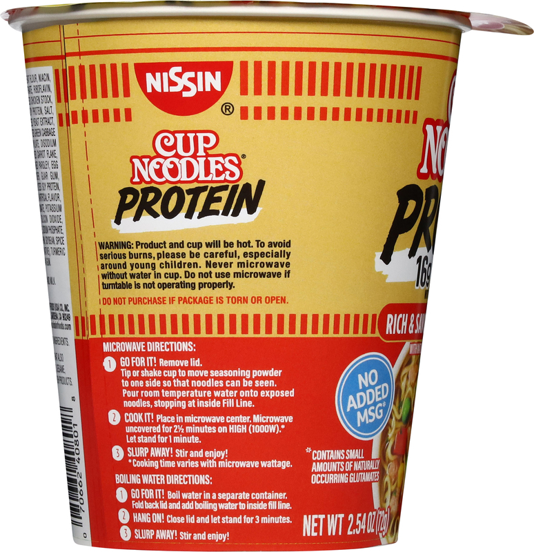 Cup Noodles Protein Rich & Savory Chicken Flavor Ramen Noodle Soup
