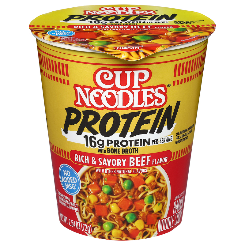Cup Noodles Protein Rich & Savory Chicken Flavor Ramen Noodle Soup
