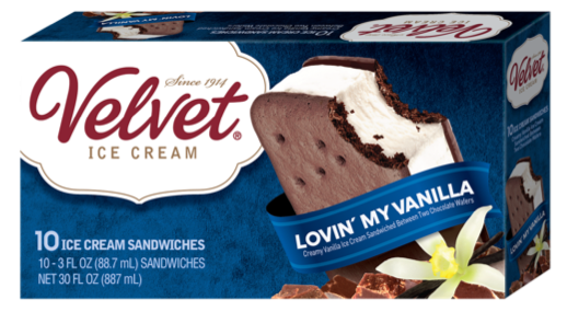 Velvet Lovin' My Vanilla Ice Cream Sandwiches, 10 Ct, 3 Oz Each