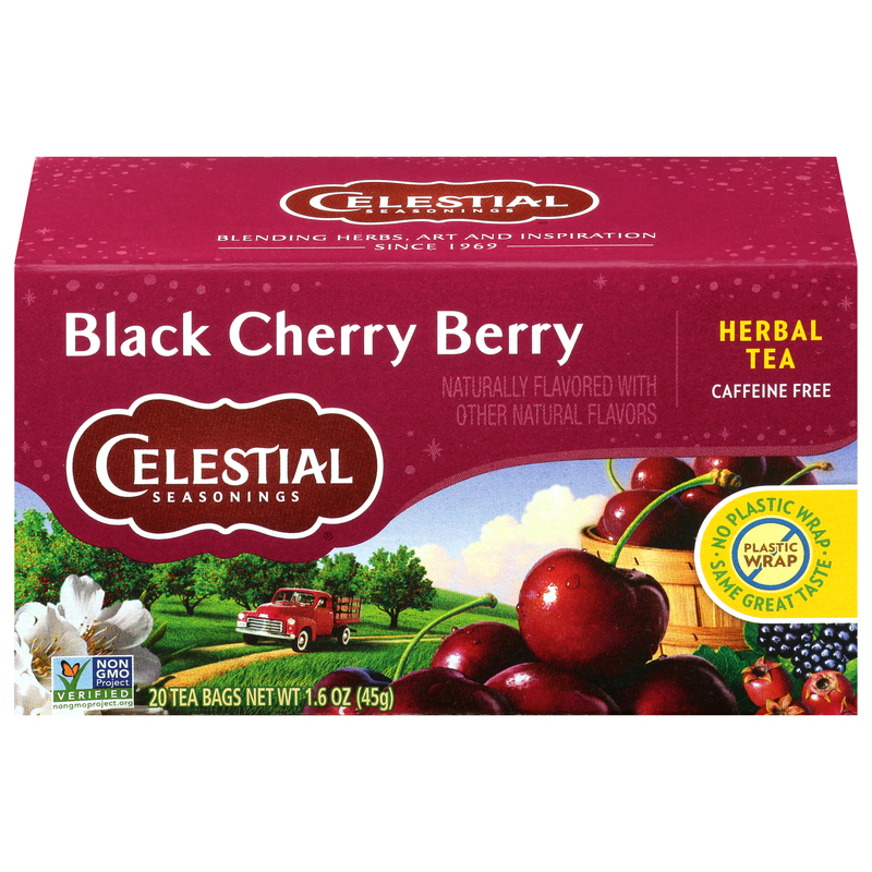 Celestial Seasonings Tea Bags Caffeine Free Black Cherry Berry