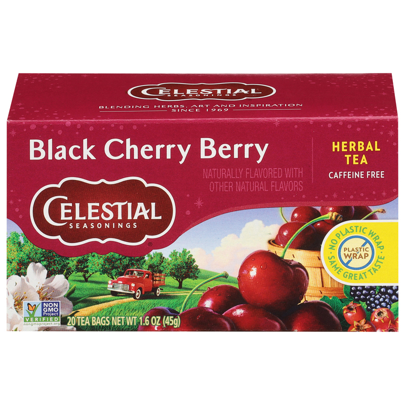 Celestial Seasonings Herbal Tea, Caffeine Free, Black Cherry Berry
