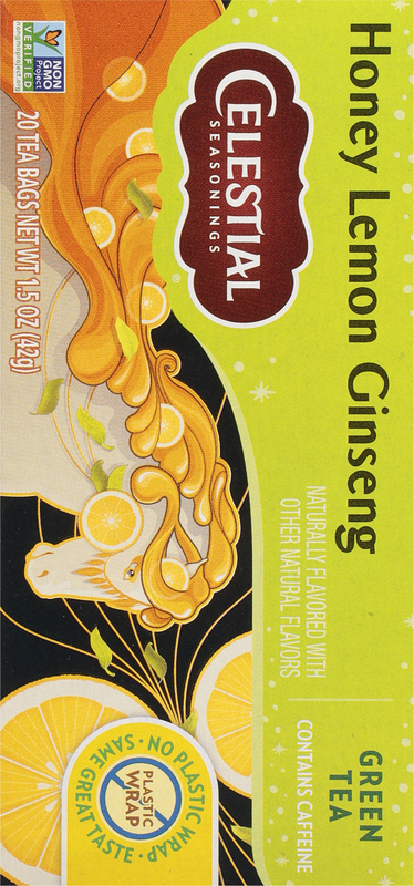 Celestial Seasonings Green Tea, Honey Lemon Ginseng, Tea Bags