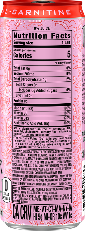 how much l-carnitine in monster energy LOS EFECTOS LA L-CARNITINA: REDUCTOR DE GRASA, MEJORA ENERGÉTICA Y  ANTIOXIDANTE main image 0