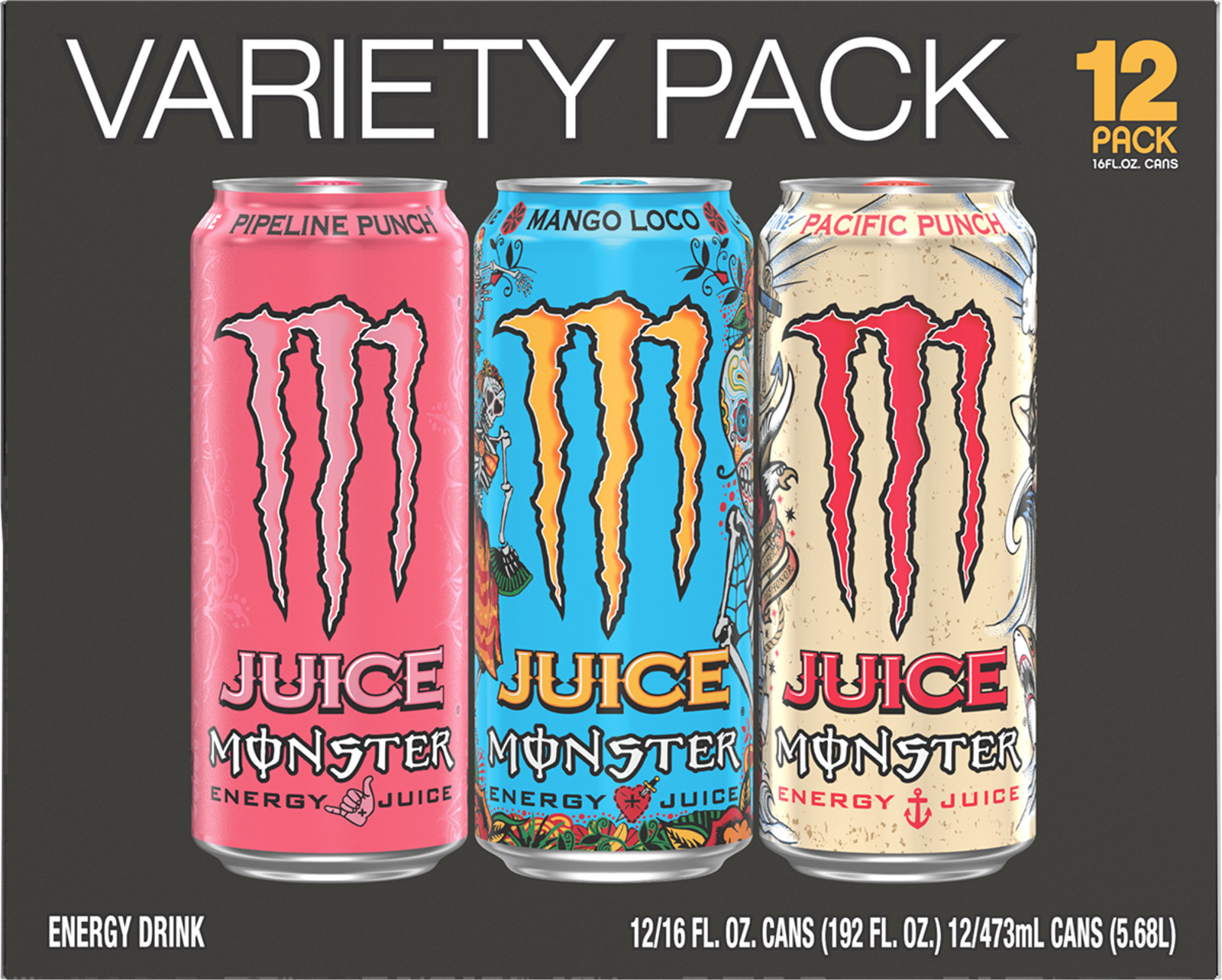 Juice Monster Variety Pack PPMLPP 2/12/16oz | Giant Eagle