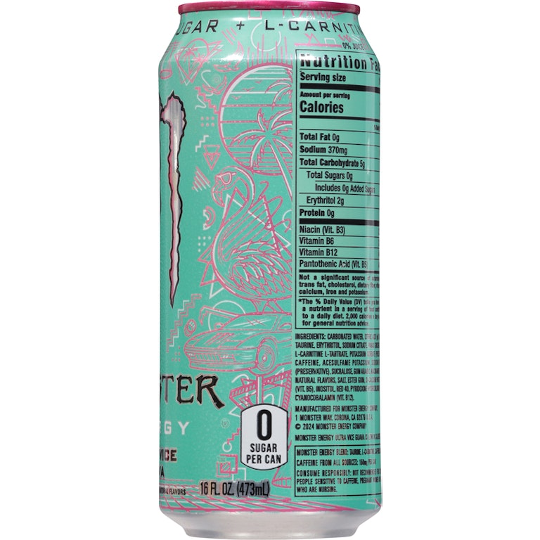 how much l carnitine in monster ultra Monster Energy Drink, Zero Sugar, Ultra Vice Guava | Giant Eagle | Because It Matters