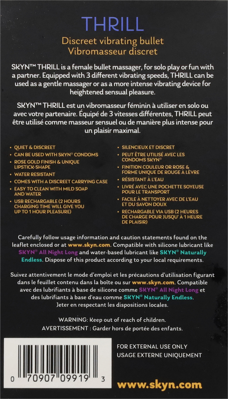 skyn thrill discreet vibrating bullet SKYN® Thrill – SKYN® Condoms