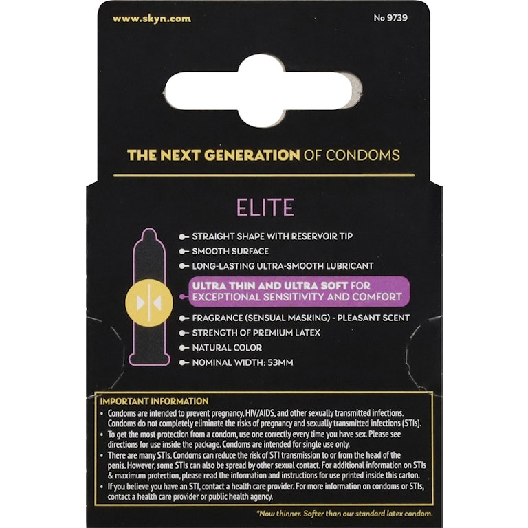 Skyn Condoms, Non-Latex, Lubricated, Elite | Giant Eagle | Because It Matters | Grocery Store & Pharmacy Skyn Condoms, Non-Latex, Lubricated, Elite | Giant Eagle | Because It Matters | Grocery Store & Pharmacy