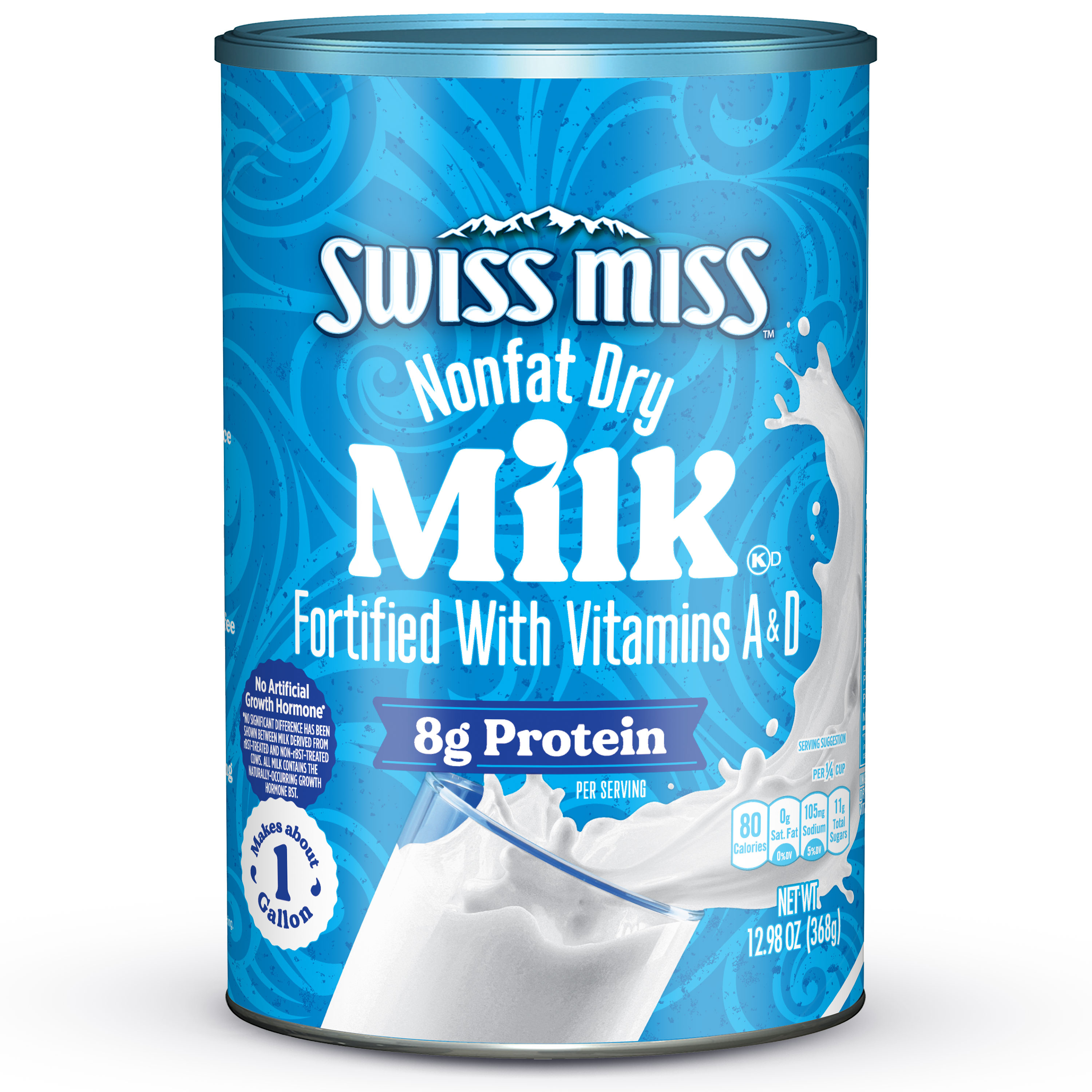 Swiss Miss Nonfat Dry Milk With Vitamins A and D, 12.98 oz