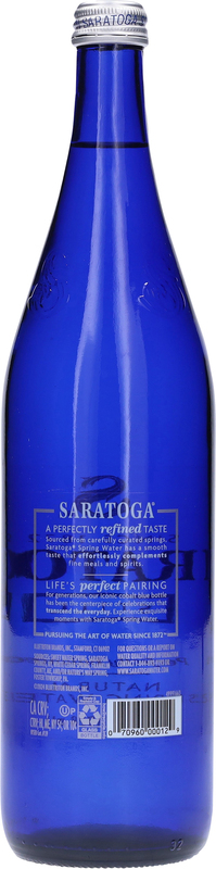 Saratoga Still Spring Water, Glass Water Bottle, 28 Oz | Giant Eagle |  Because It Matters | Grocery Store & Pharmacy