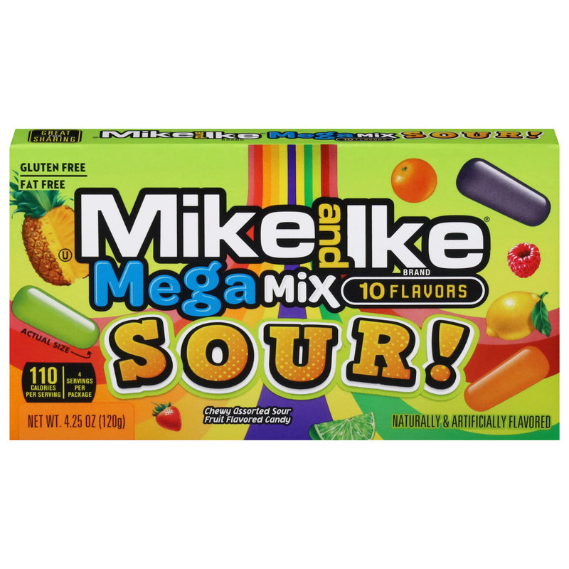 Mike and Ike Mega Mix Sour 10 Flavors Candy | Giant Eagle