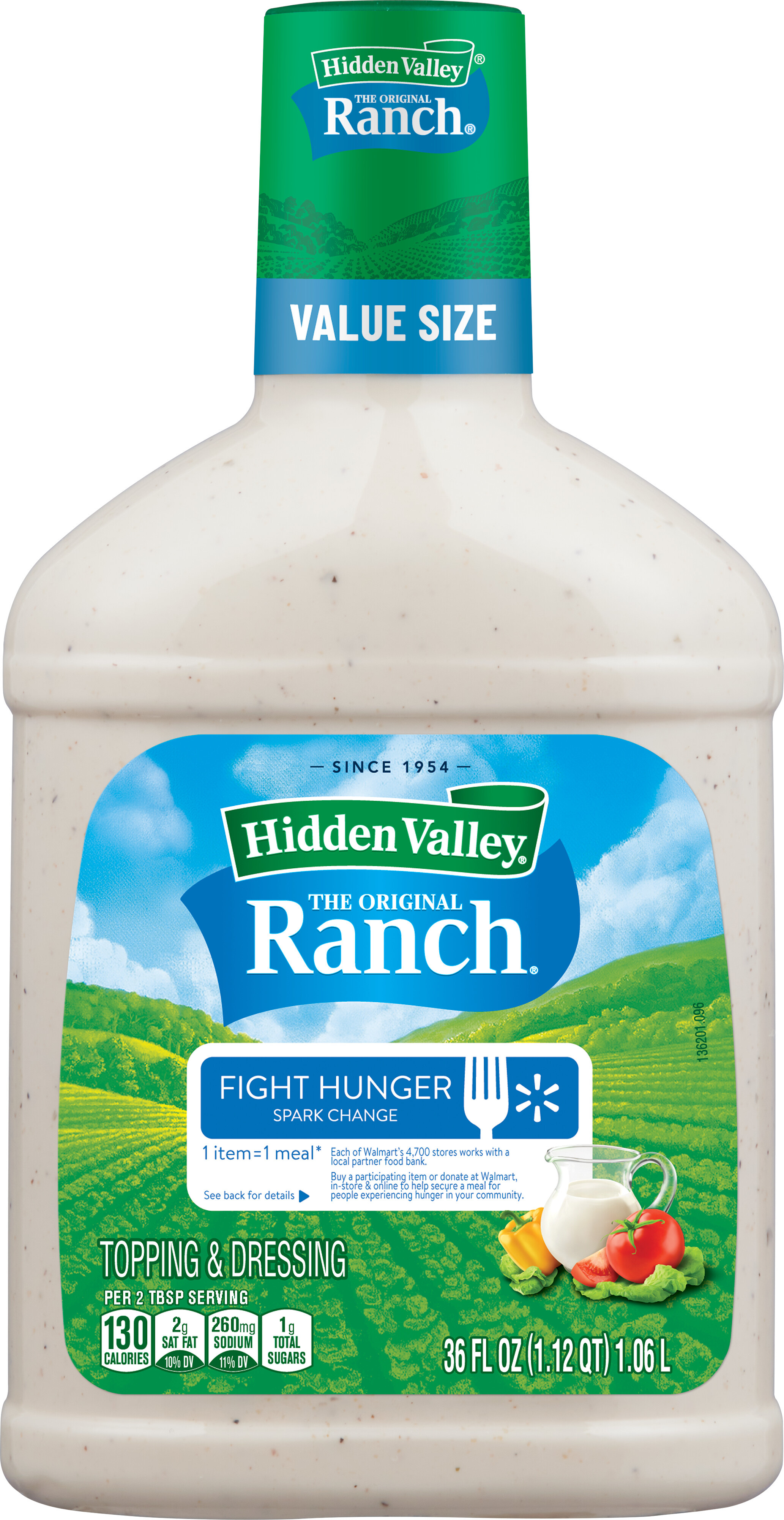 Hidden Valley® Original Ranch® Salad Dressing and Topping, 36
