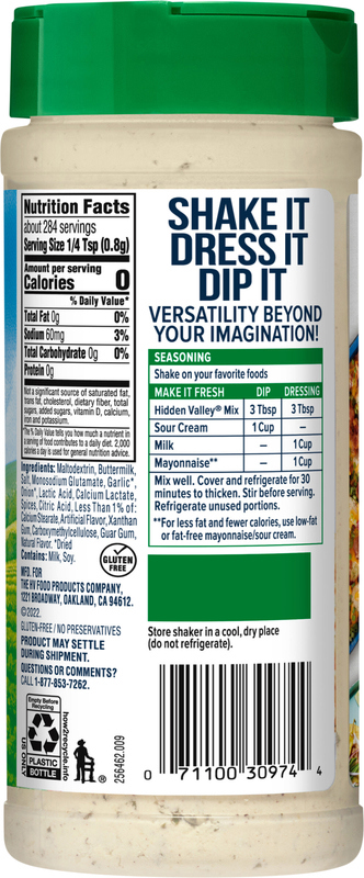 Hidden Valley Original Ranch Seasoning, Dressing and Dip Mix, Use for Ranch  Dip, Toppings and Quick Meals, 8 oz. | Giant Eagle | Because It Matters |  Grocery Store & Pharmacy
