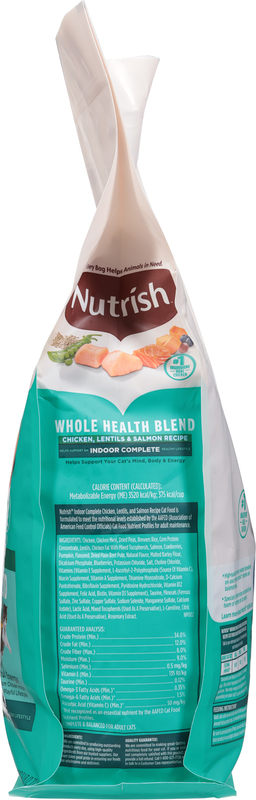 Nutrish Indoor Complete Chicken, Lentils & Salmon Recipe Dry Cat