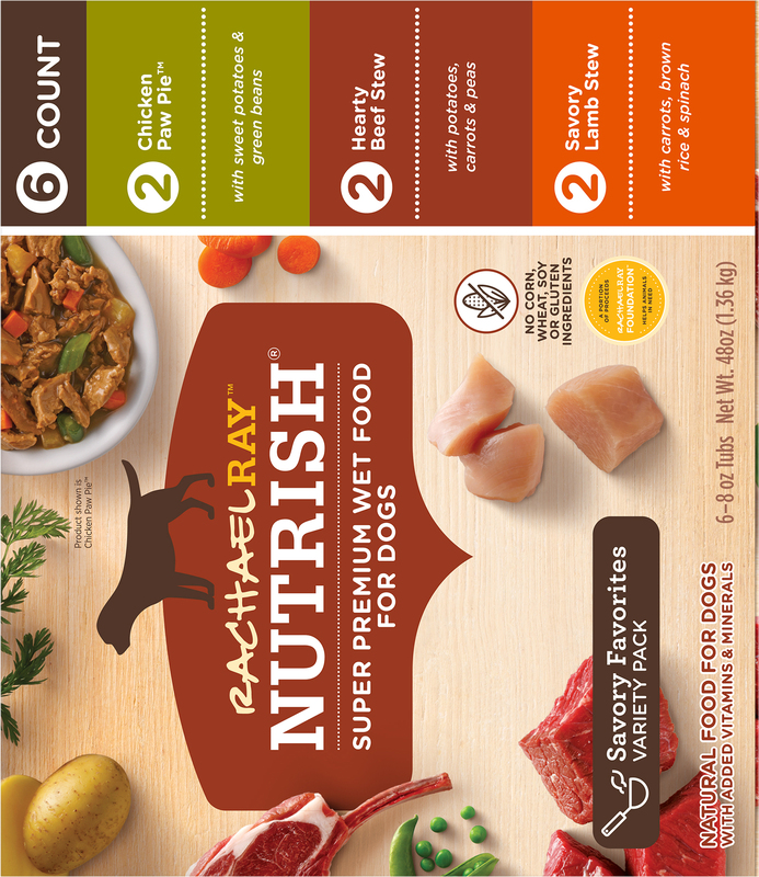 Rachael Ray Nutrish Savory Favorites Variety Pack Wet Dog Food,