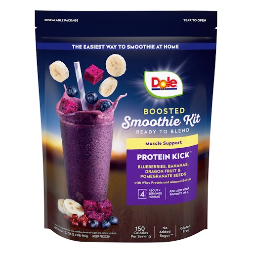 Smoothie Dole Fruit And Veggie Blend Dole Boosted Smoothies Energy