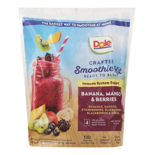 Dole Smoothie Kit, Crafted, Banana, Mango Berries Giant Eagle