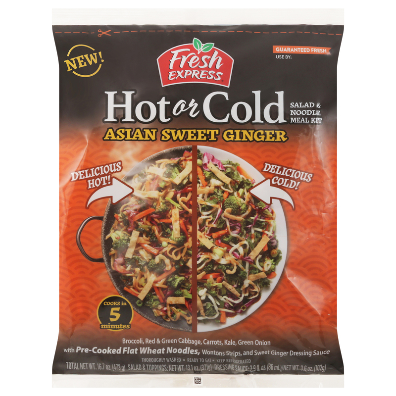 Fresh Express Salad & Noodle Meal Kit, Asian Sweet Ginger, Hot or