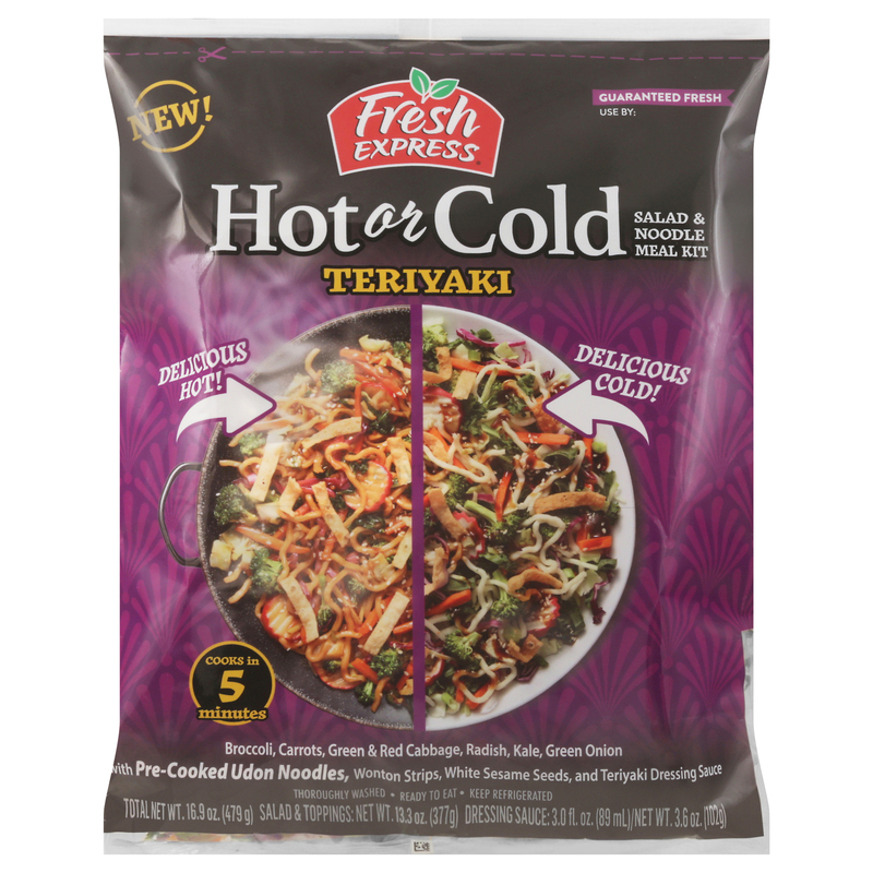 Fresh Express Salad & Noodle Meal Kit, Teriyaki, Hot or Cold