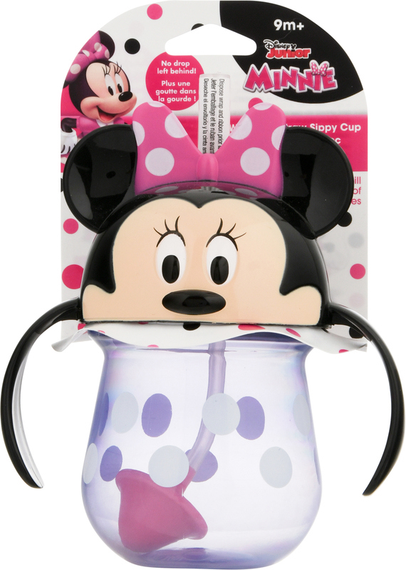 Disney Junior Sippy Cup, Minnie, Weighted Straw, 9 Months+ | Giant