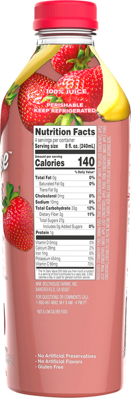 Bolthouse Farms Strawberry Banana Fruit Juice Smoothie, 32