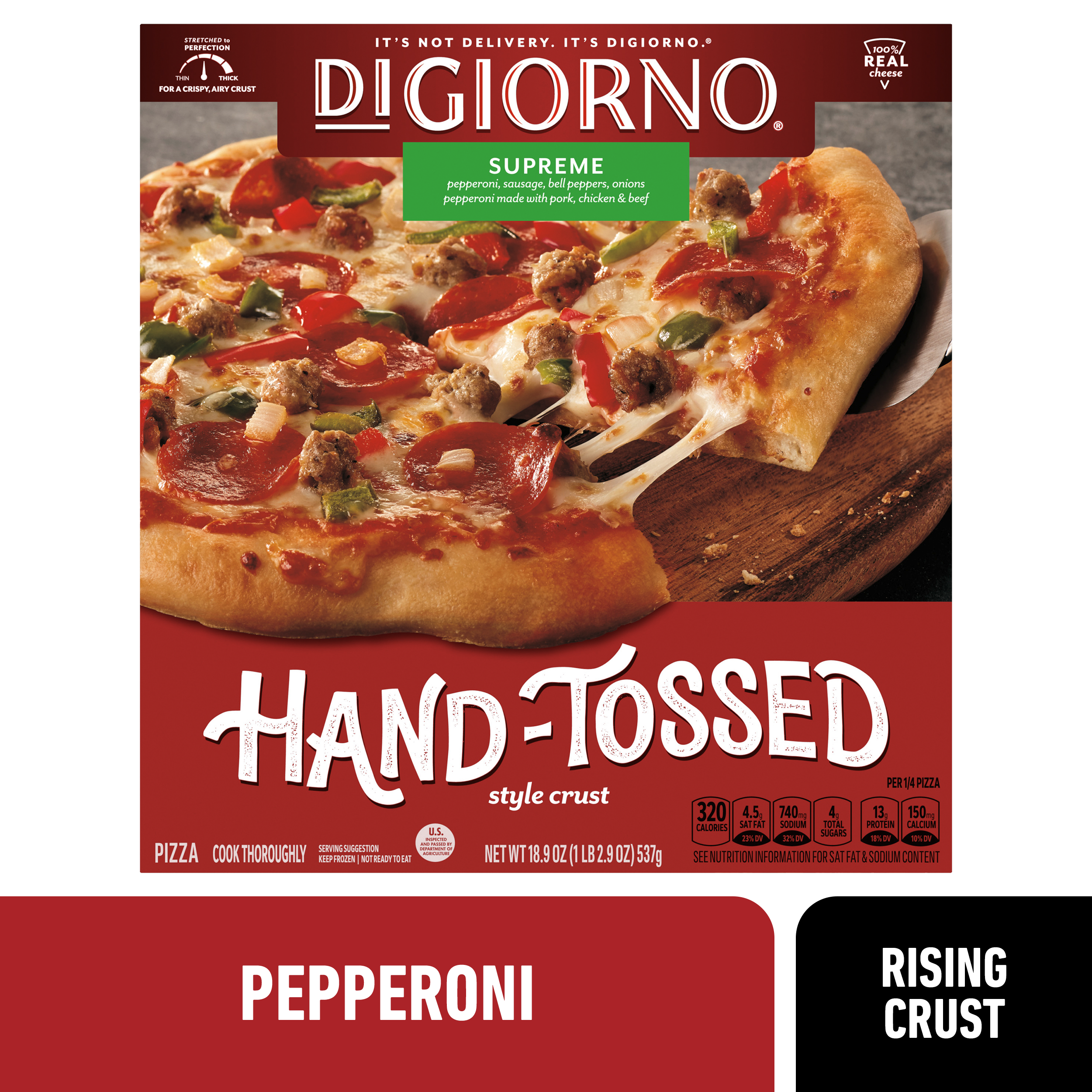 DiGiorno Hand-Tossed Style Crust Supreme Frozen Pizza | Giant