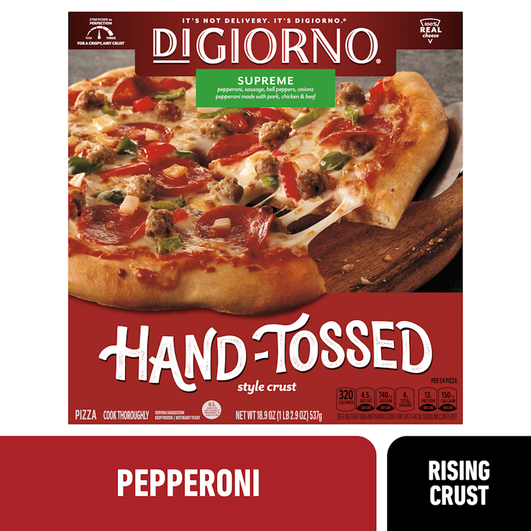 DiGiorno Hand-Tossed Style Crust Supreme Frozen Pizza | Giant DiGiorno Hand-Tossed Style Crust Supreme Frozen Pizza | Giant