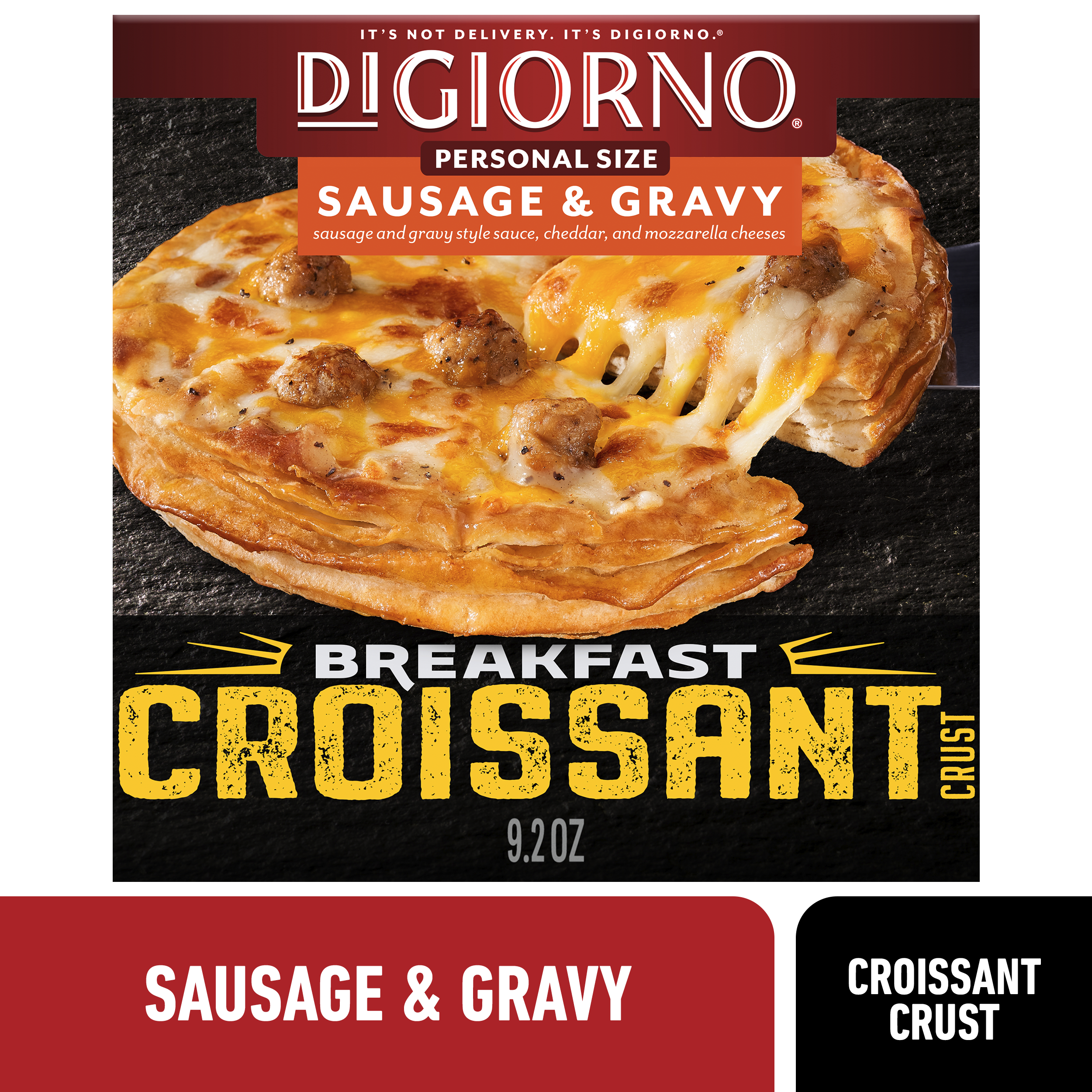 DiGiorno Frozen Pizza, Single Serve Croissant Crust Sausage and