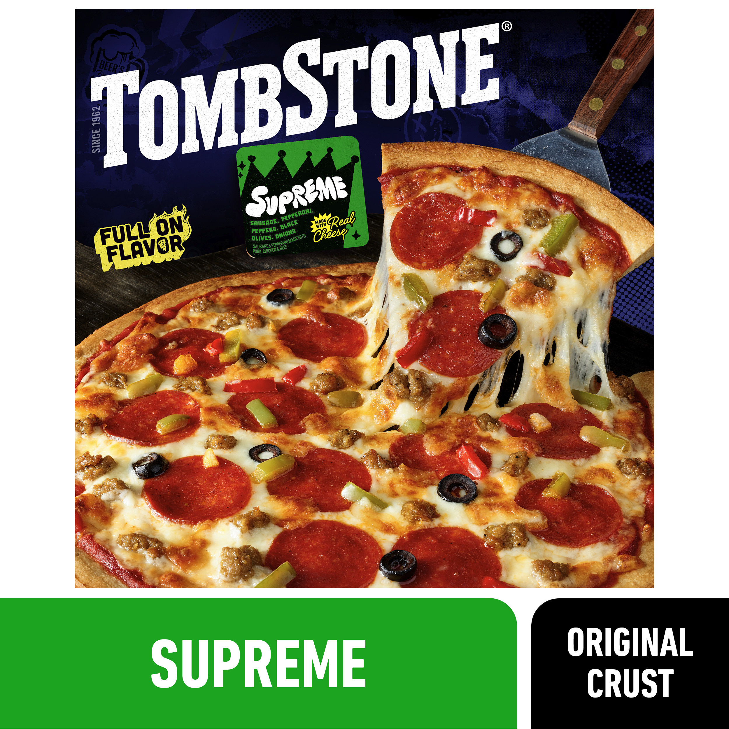 Tombstone Original Crust Pizza, Supreme Pizza, Freezer Pizza