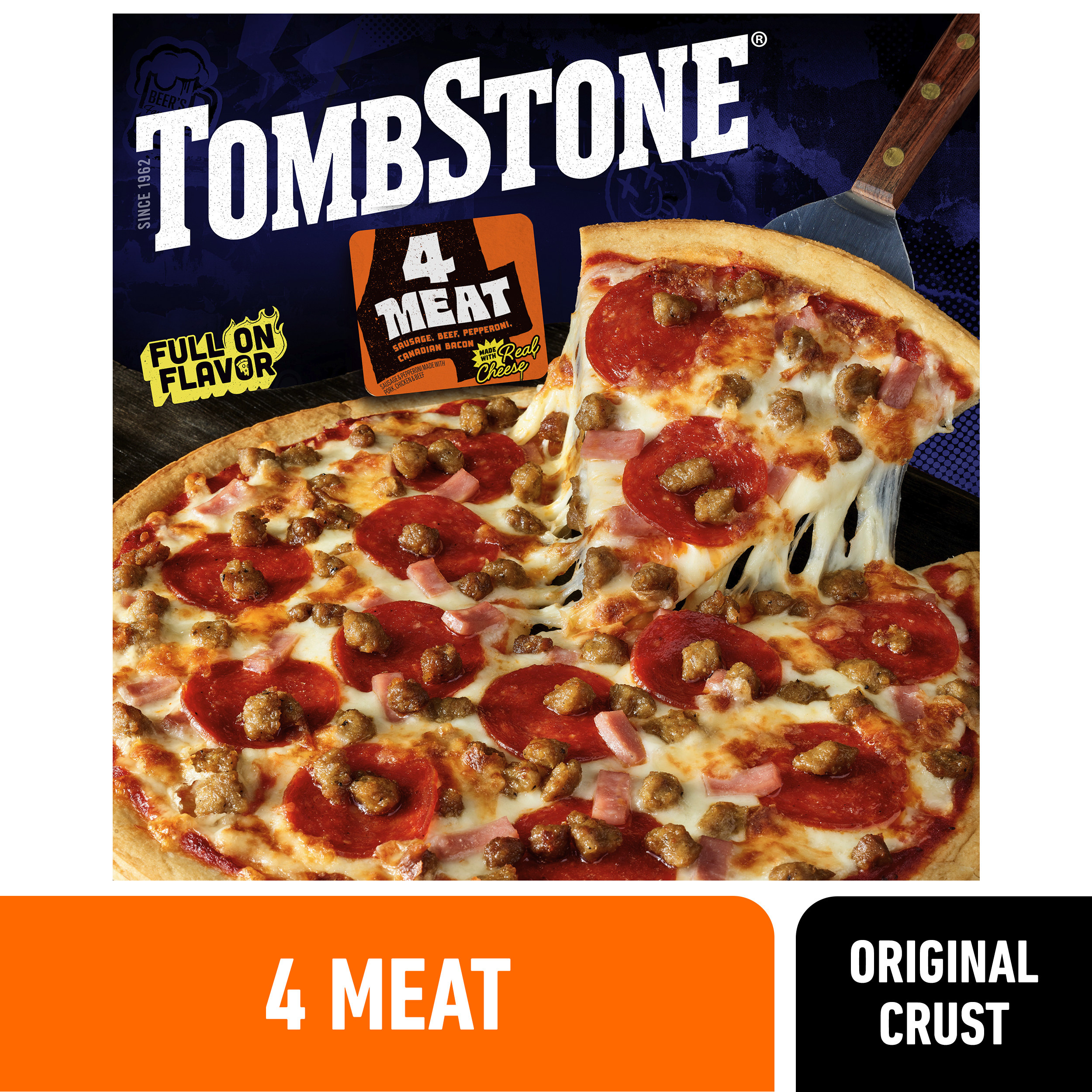 Tombstone Original Crust, 4 Meat Pizza, Frozen Pizza | Giant Eagle
