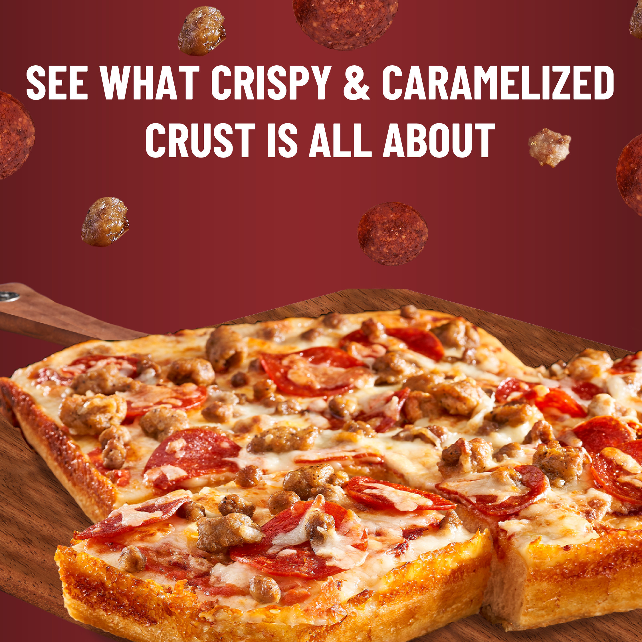 DiGiorno Detroit Style Crust Three Meat Pizza (Frozen) | Giant