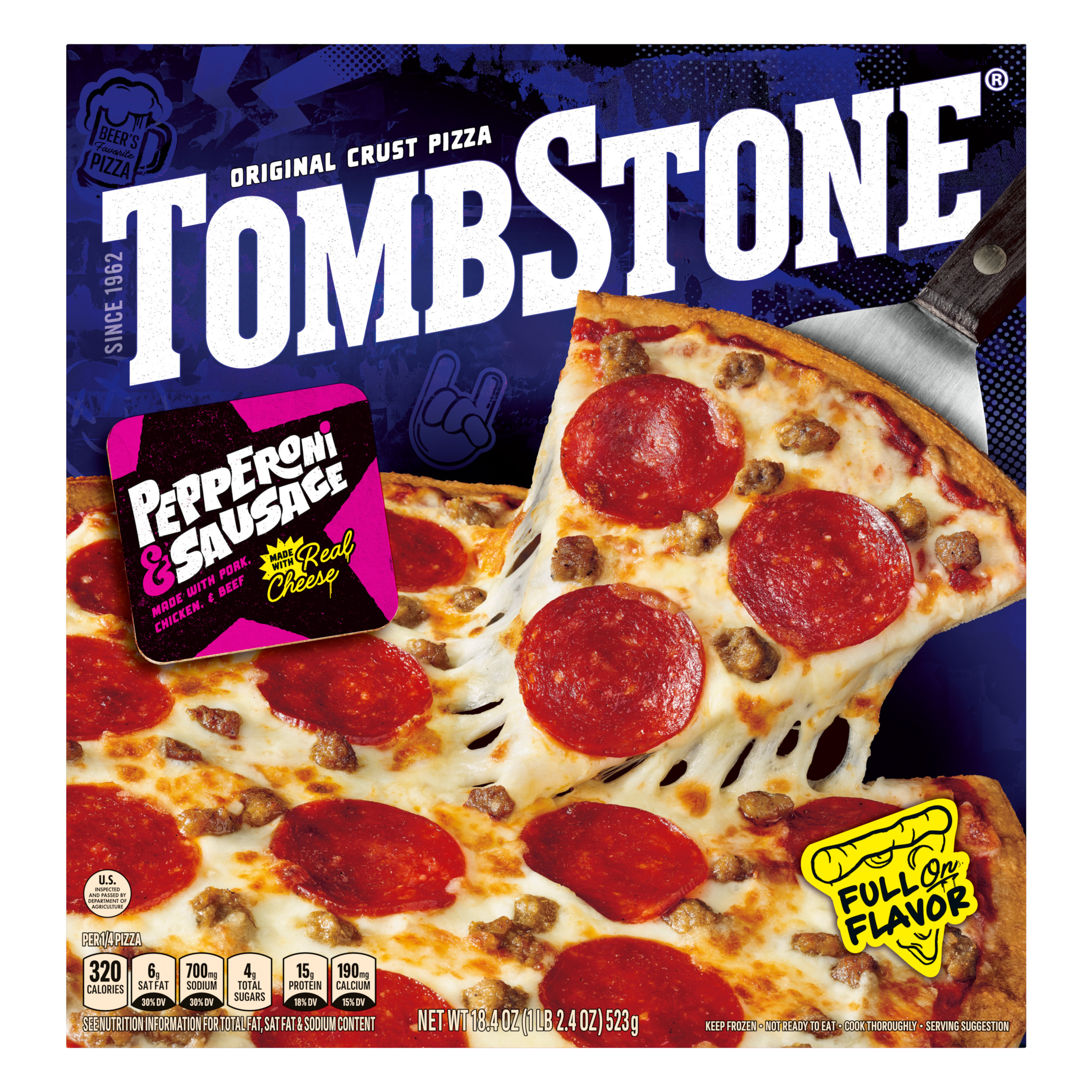 Tombstone Original Crust Pizza, Supreme Pizza, Freezer Pizza