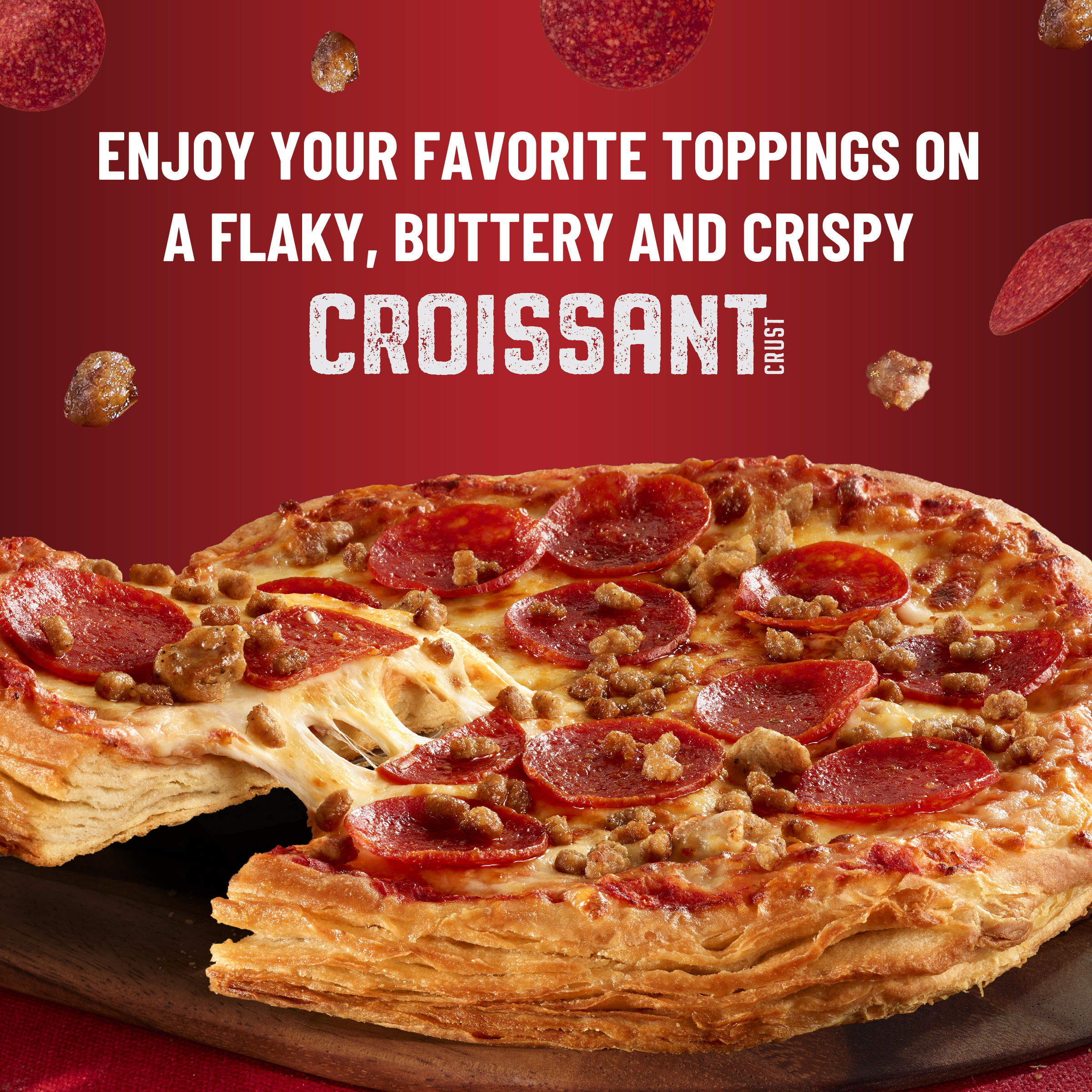 DiGiorno Crust Pizza Three Meat Frozen Croissant | Giant Eagle