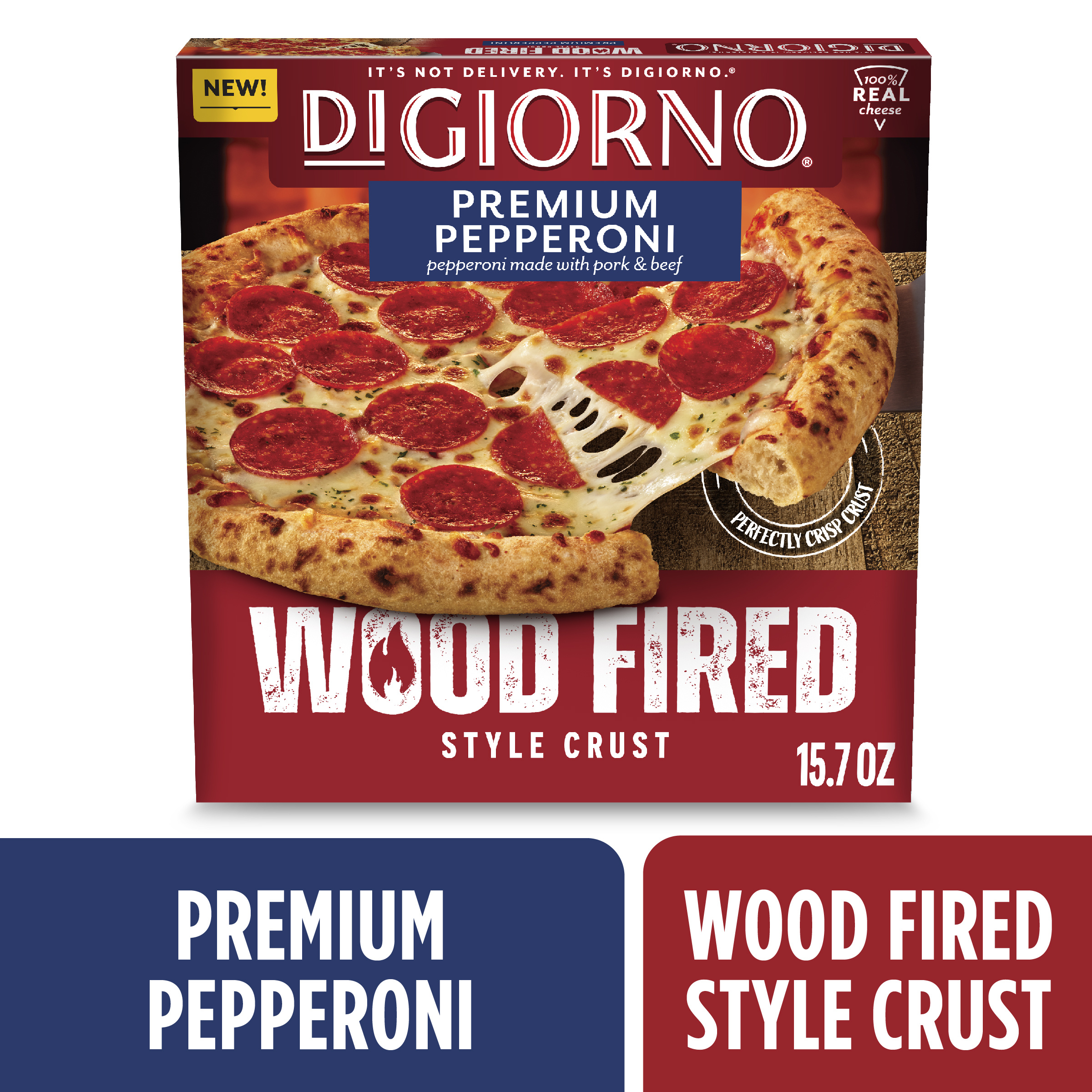 DiGiorno Premium Pepperoni Wood Fired Style Crust Frozen Pizza