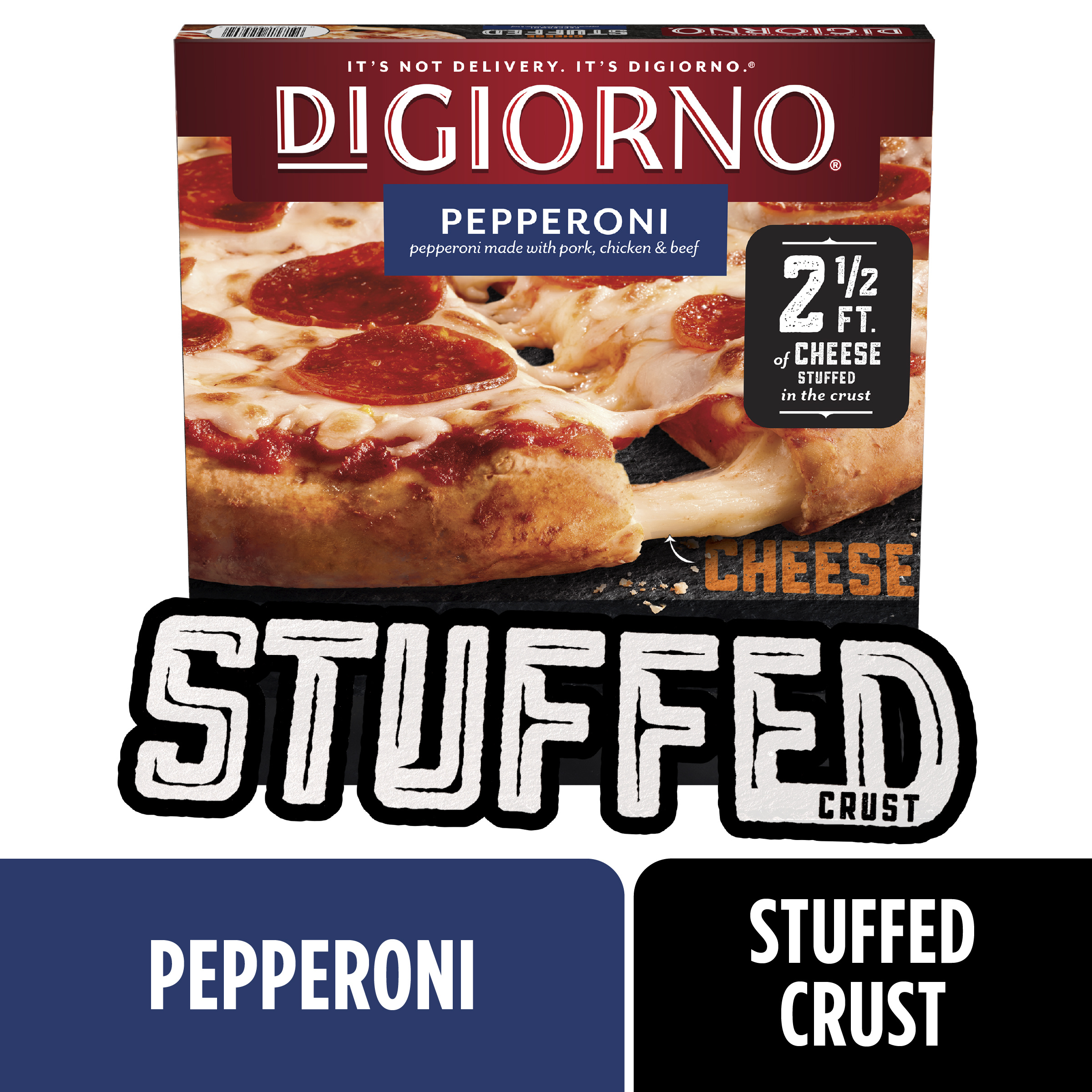 DiGiorno Detroit Style Crust Double Pepperoni Pizza (Frozen