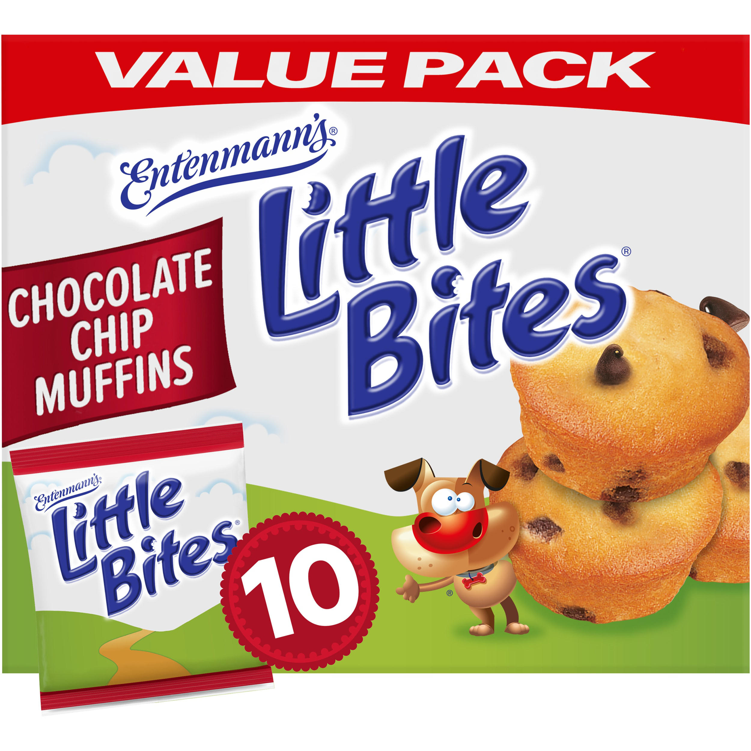 Little Bites Chocolate Chip Muffins, 10 packs, Real Chocolate Mini