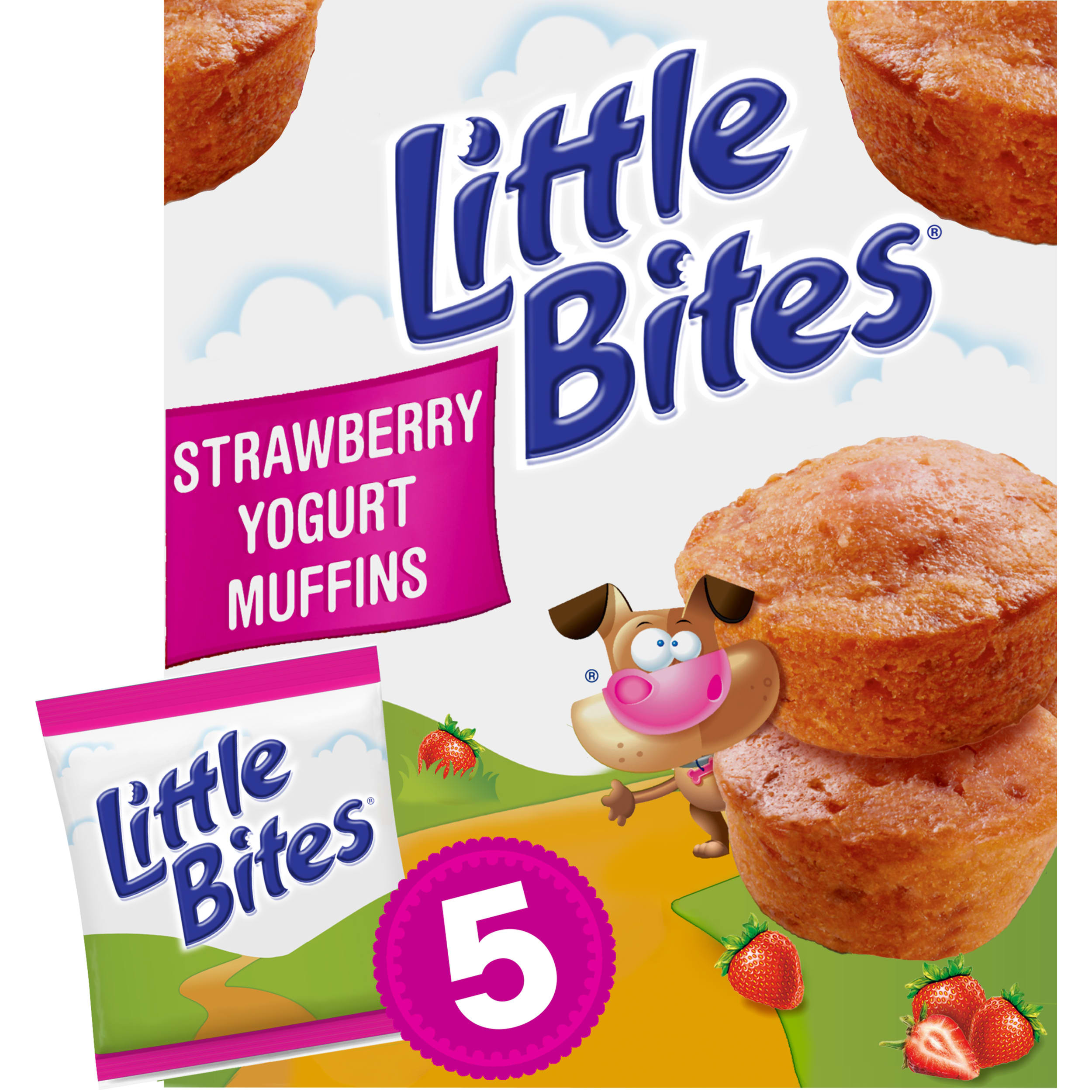 Little Bites Strawberry Yogurt Muffins, 5 packs, Strawberry Mini