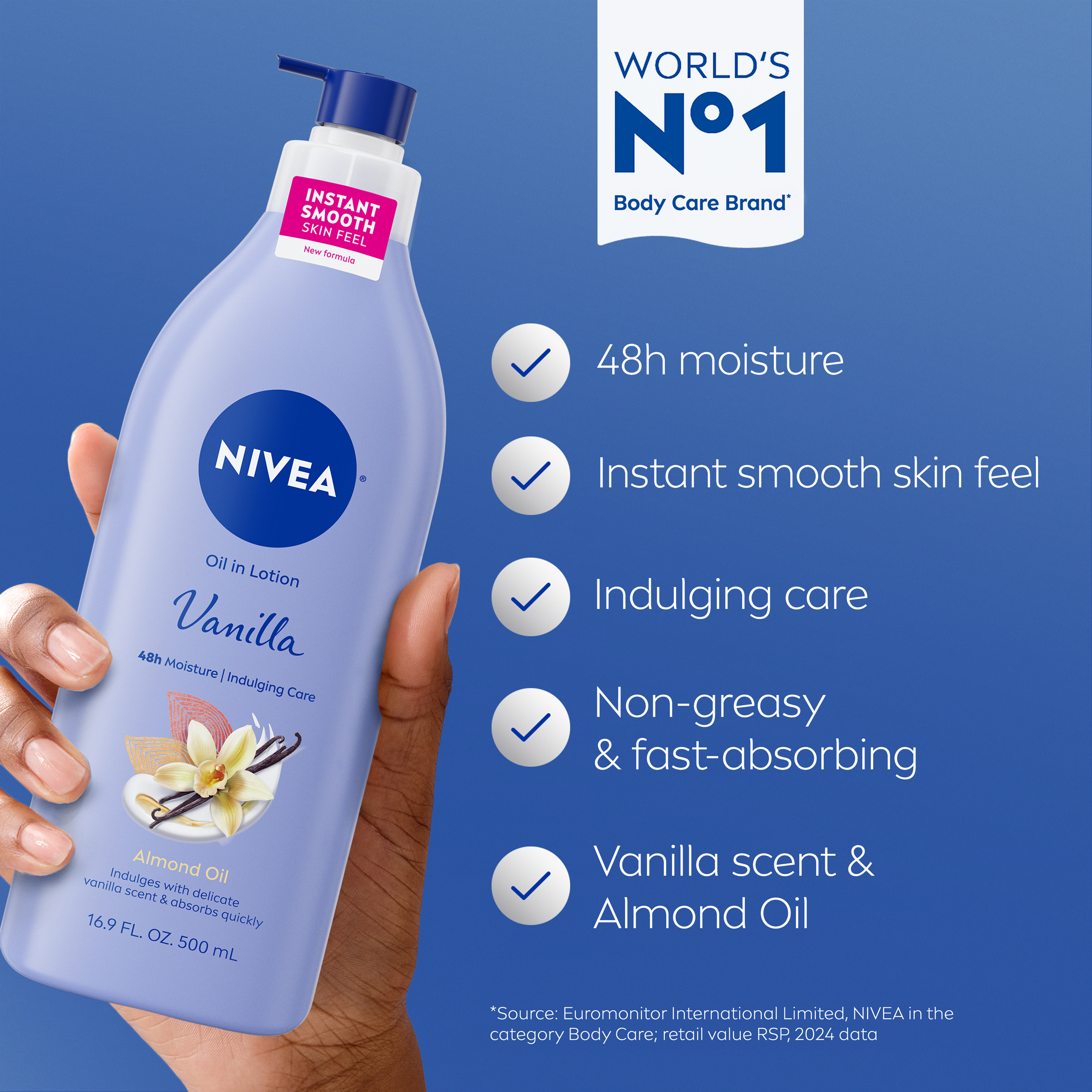 Nivea Oil Infused Body Lotion, Vanilla and Almond Oil | Giant