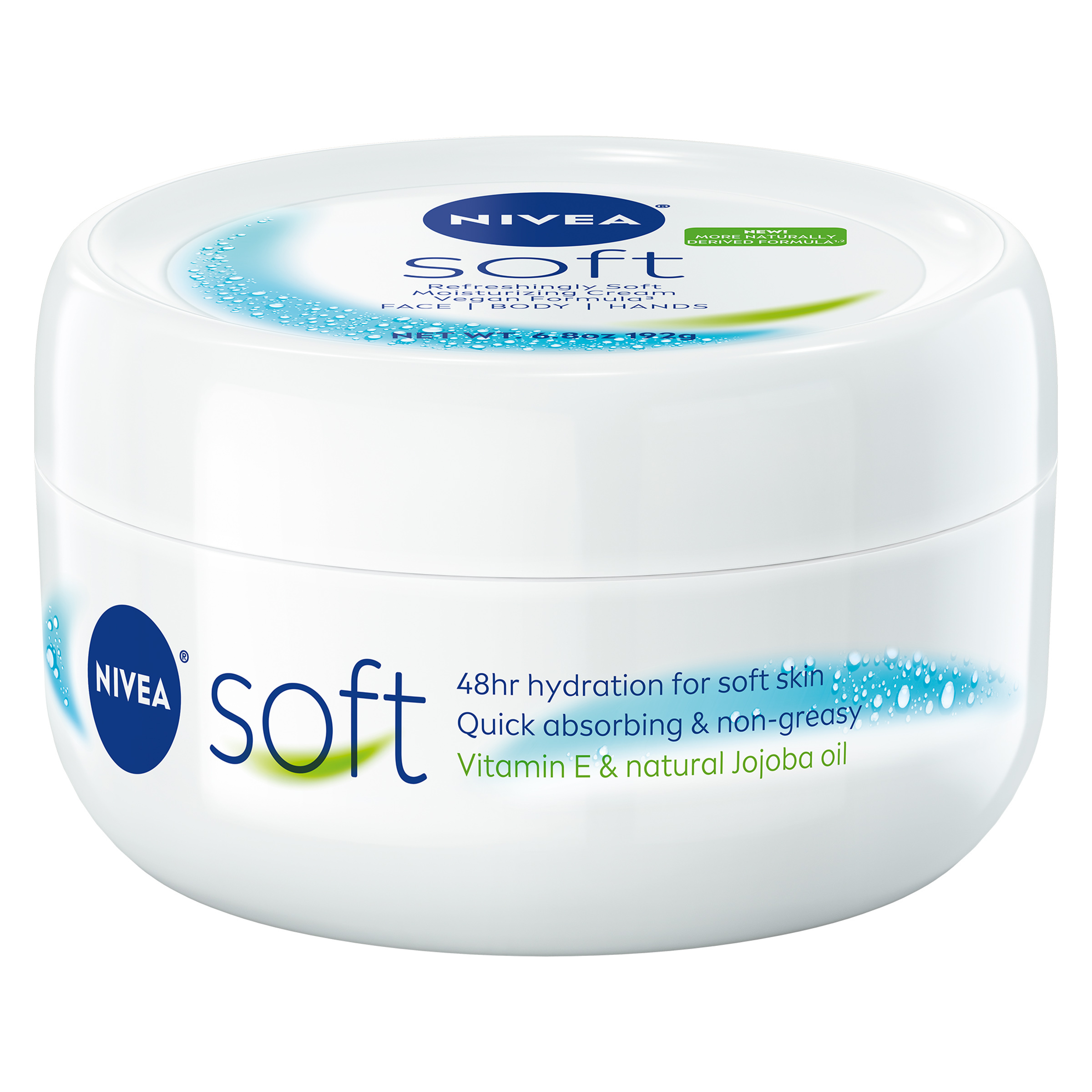 NIVEA Soft Cream, Refreshingly Soft Moisturizing Cream, 6.8 Oz Jar