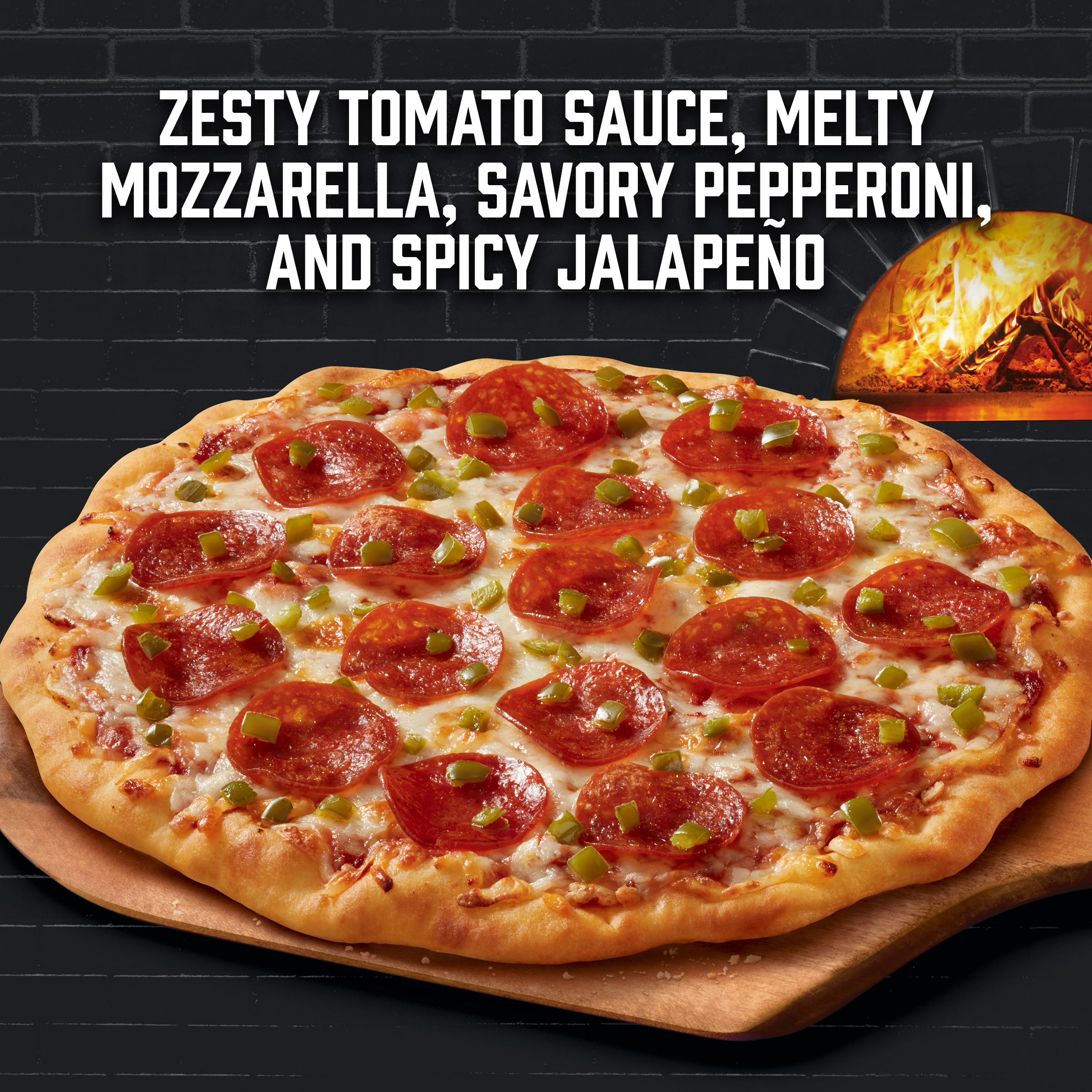 Red Baron Pepperoni & Jalapeño Brick Oven Crust Frozen Pizza