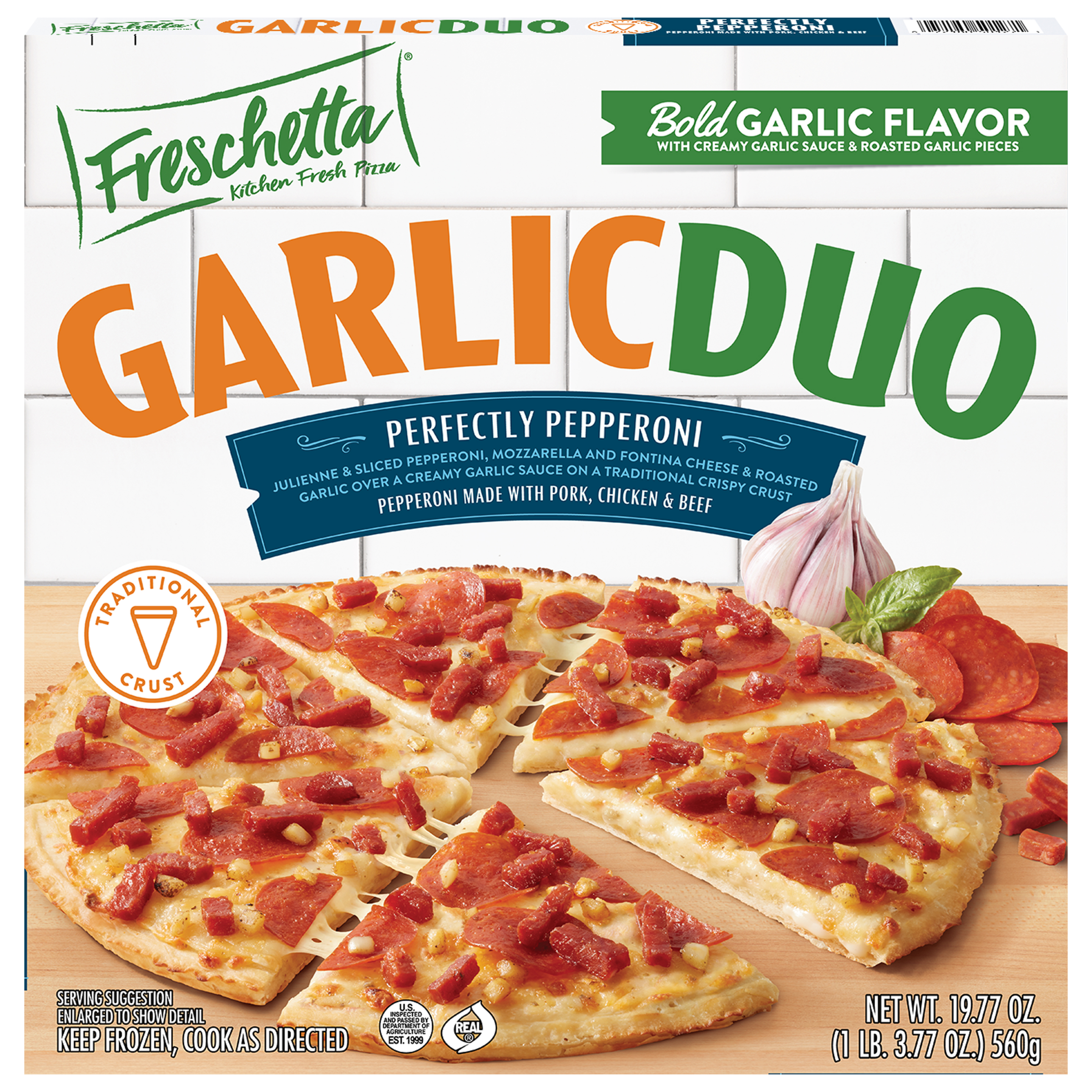 Freschetta Garlic Duo Sausage Frozen Pizza | Giant Eagle | Because