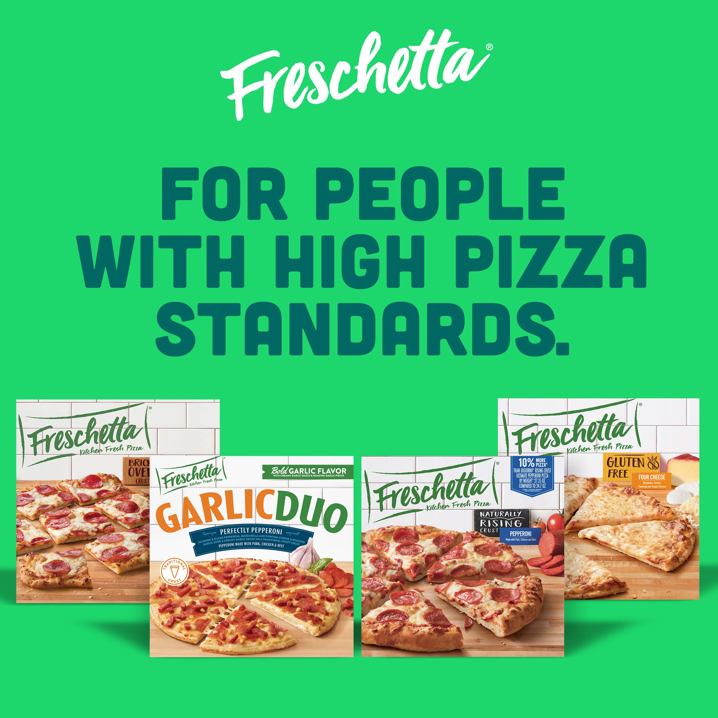 Freschetta Garlic Duo Four Cheese Frozen Pizza | Giant Eagle