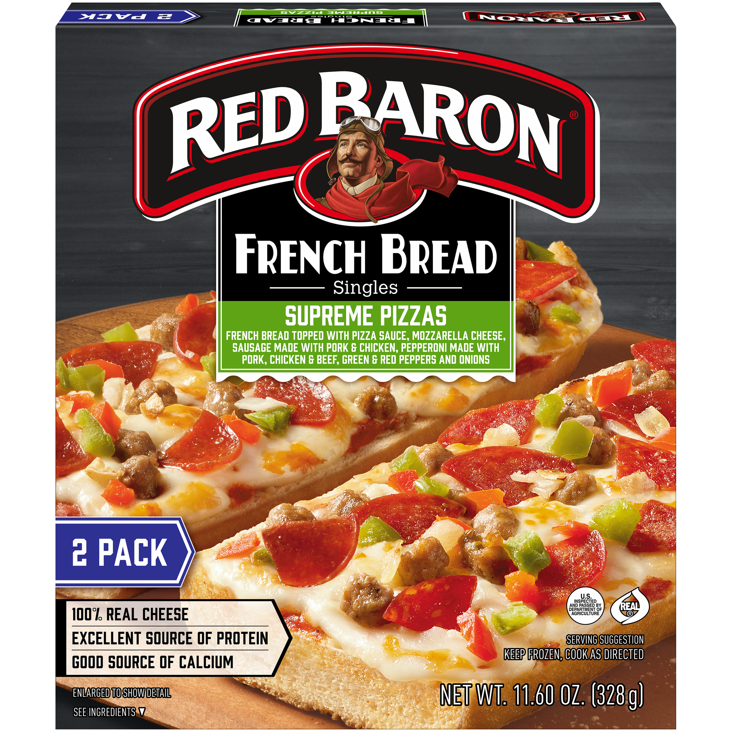 Red Baron Supreme French Bread Personal Frozen Pizza | Giant Eagle