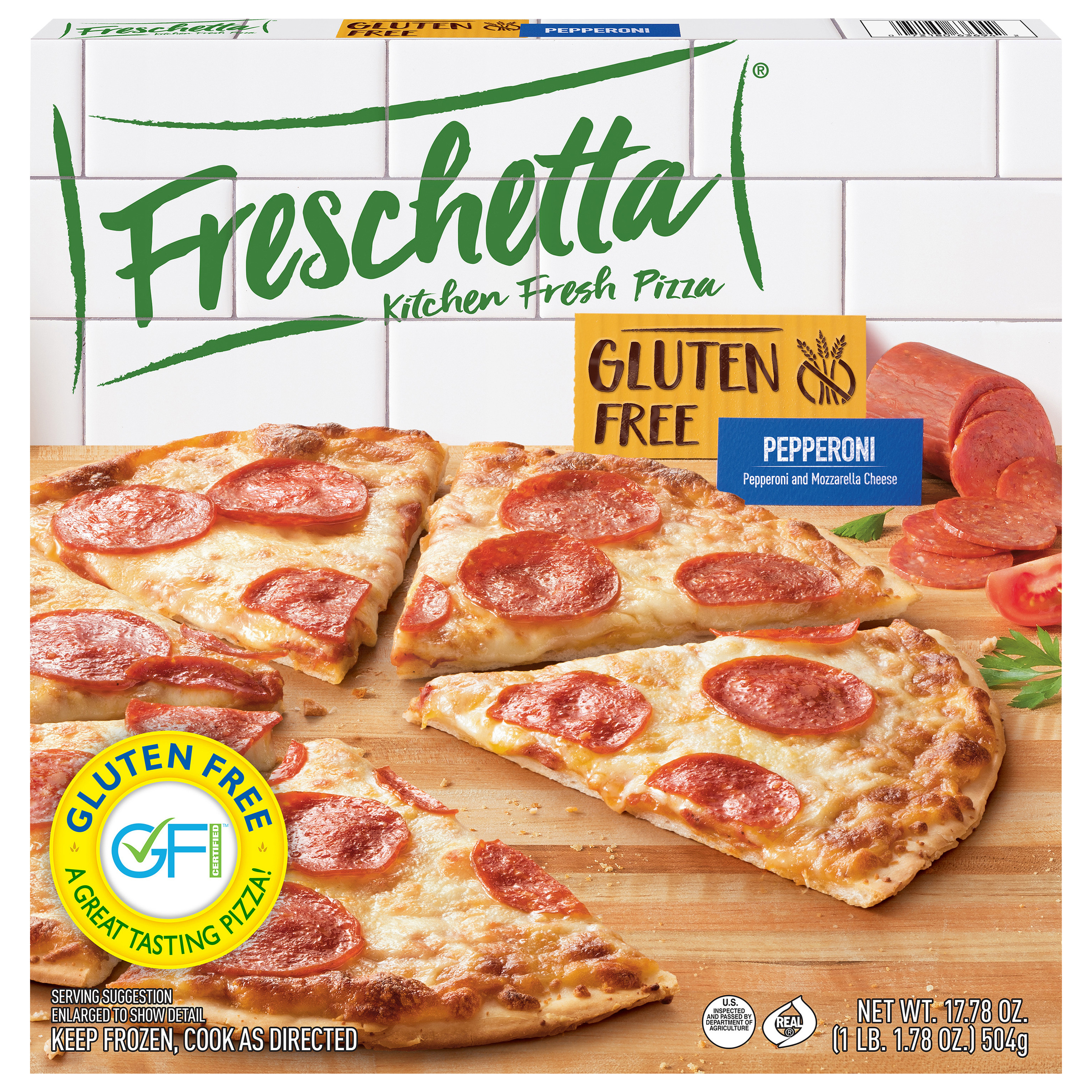 Freschetta Pepperoni Gluten Free Thin Crust Frozen Pizza | Giant