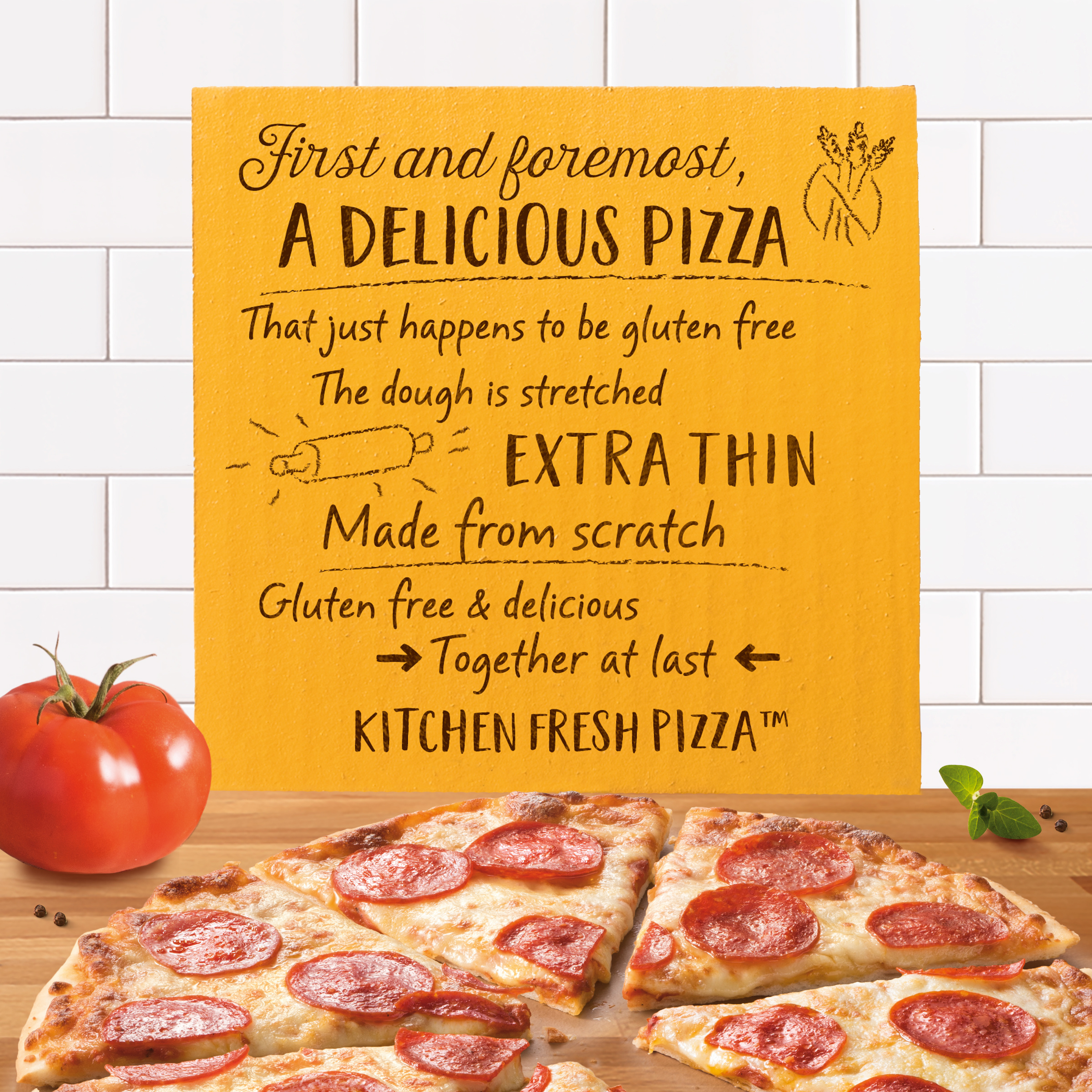 Freschetta Pepperoni Gluten Free Thin Crust Frozen Pizza | Giant