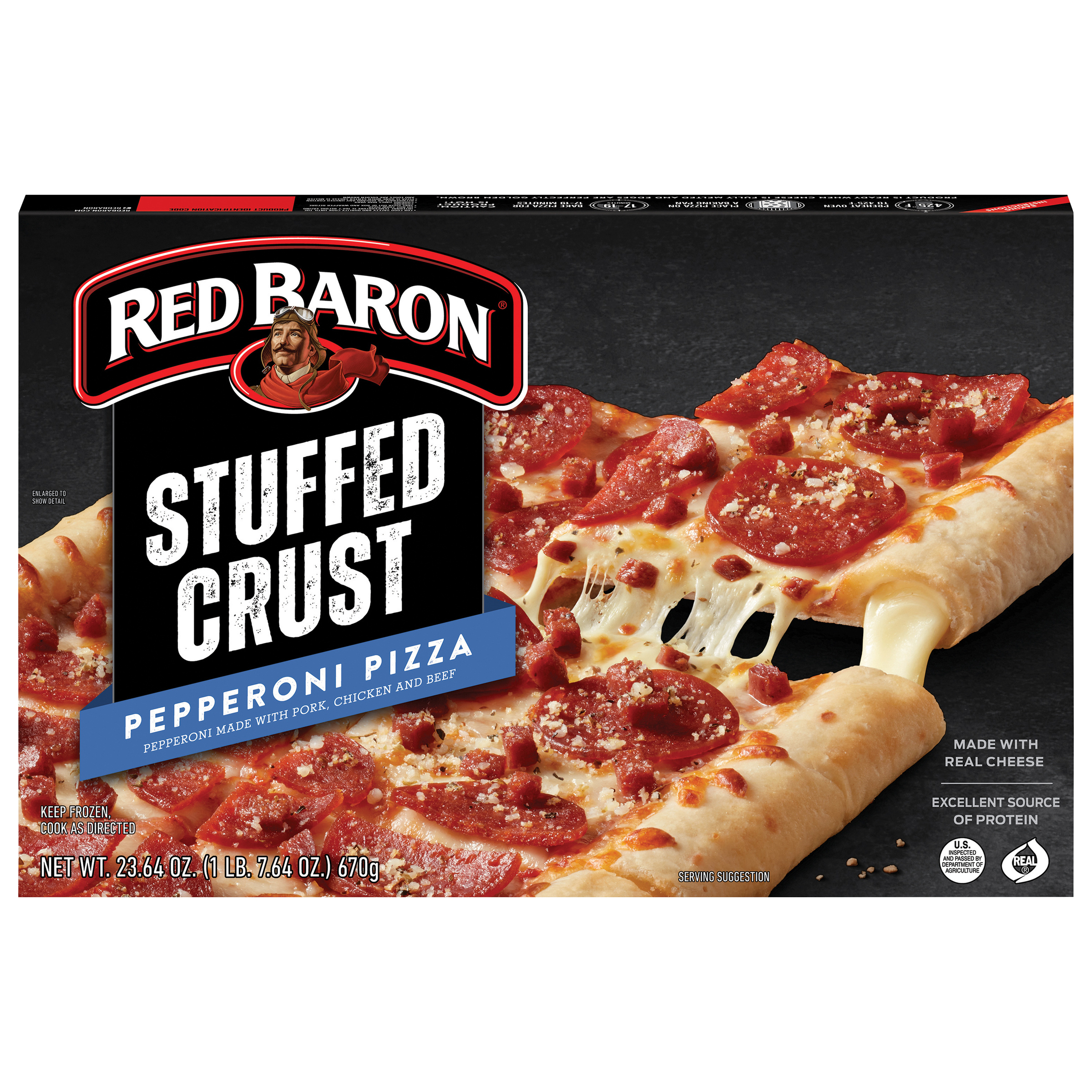 Red Baron Pepperoni Stuffed Crust Frozen Pizza | Giant Eagle