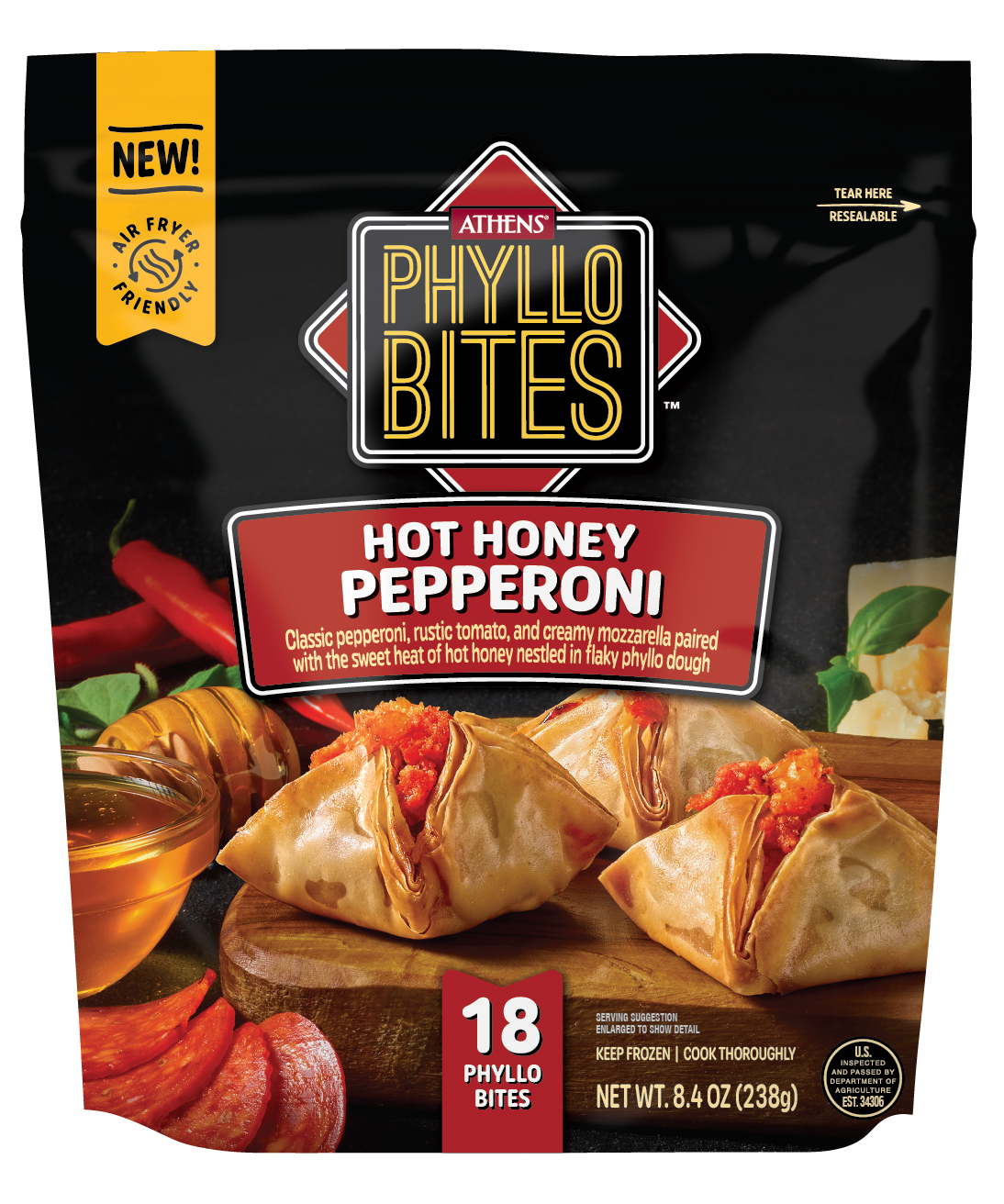 Athens Hot Honey Pepperoni Phyllo Bites | Giant Eagle | Because It