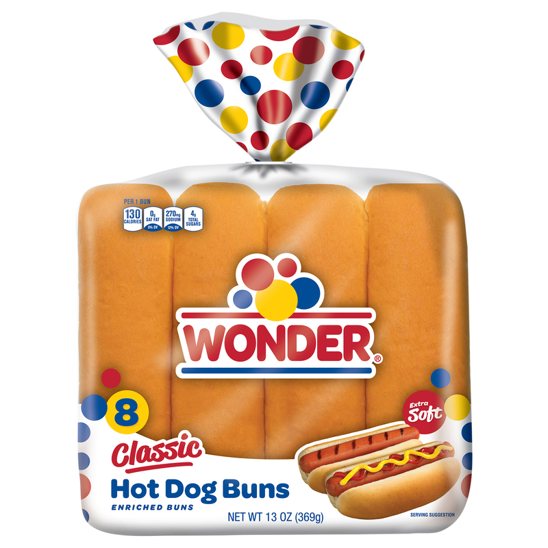 Wonder Enriched Extra Soft Classic Hot Dog Buns | Giant Eagle