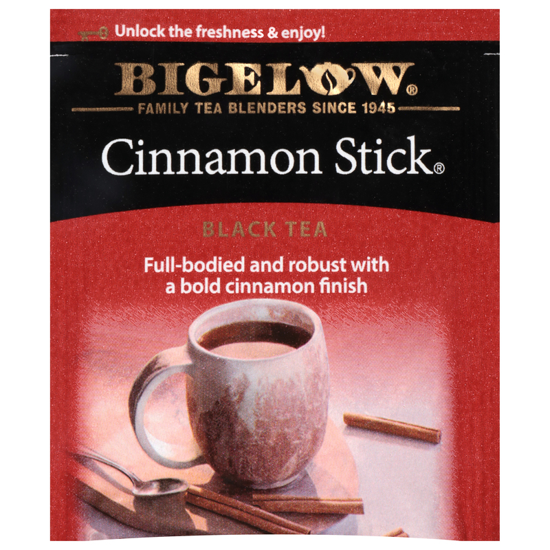 Bigelow Cinnamon Stick Black Tea, Tea bags, 20 TB, 20 individually