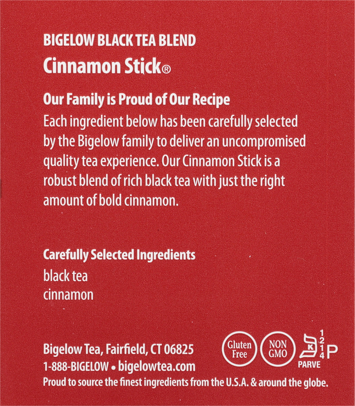 Bigelow Cinnamon Stick Black Tea, Tea bags, 20 TB, 20 individually