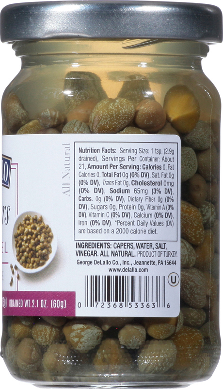 Delallo Capers in Brine | Giant Eagle | Because It Matters